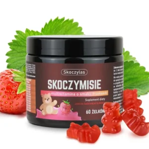 Skoczylas Żelki SKOCZYMISIE multiwitamina o smaku truskawki 60 szt