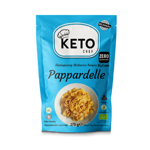 Keto Chef   Makaron Konjac  Bezglutenowy BIO  Pappardelle  270 g
