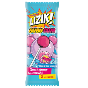 Starpharma  Lizik BUBUGUM lizak bez cukru smak gumy balonowej 1 szt