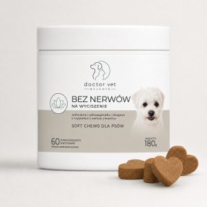 Doctor Vet Balance  Na wyciszenie dla psa – bez nerwów   Suplement dla zwierząt  60 szt