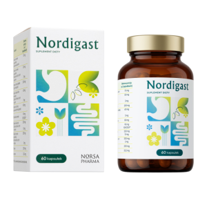 Norsa Pharma  Nordigast  Wsparcie  układu  trawiennego  60 kaps.