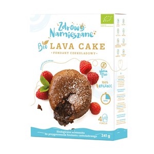 Zdrowo Namieszane Bezglutenowa Bio Mieszanka na Fondant Czekoladowy Lava Cake 241 g najlepiej zużyć przed końcem 10.2026