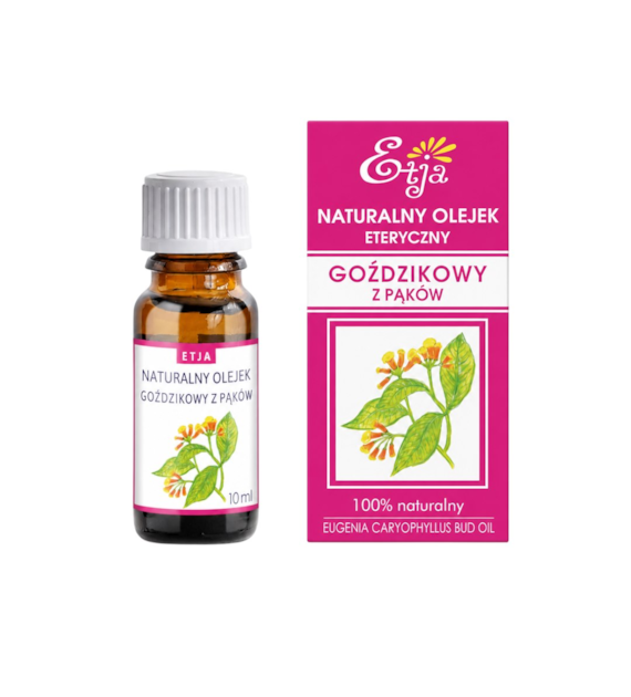 Etja Naturalny Olejek eteryczny Goździkowy 10 ml najlepiej zużyć przed końcem 12.2026