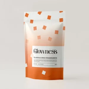 Glowness Keto  Galaretka o smaku pomarańczowym   bez  cukru i sodzików  350g (min. 50 porcji)