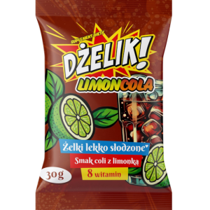 Starpharma   DŻELIK! LIMONCOLA żelki lekko słodzone o smaku coli z limonką 30g