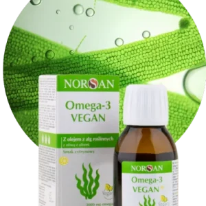Norsan   Omega-3 Vegan  Roślinny olej z alg, bez dodatku ryb   100 ml
